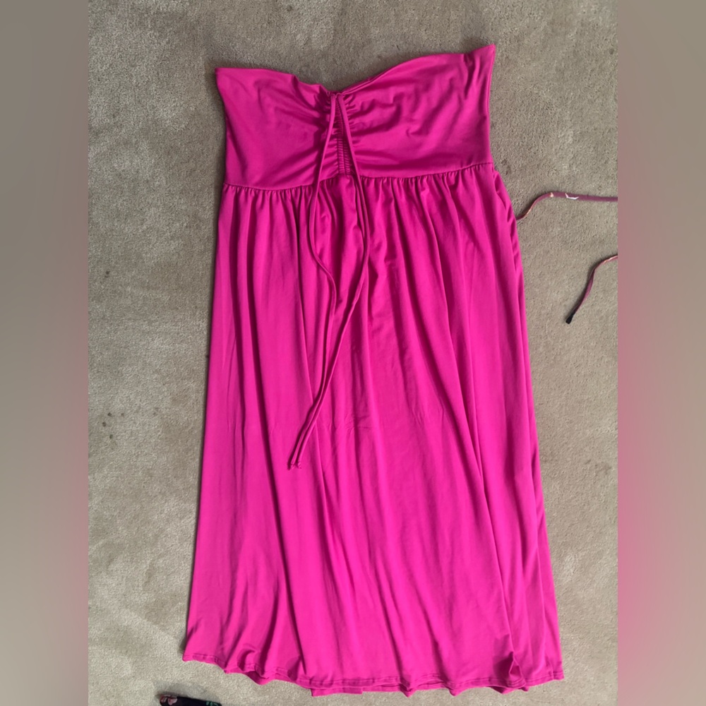 entro Strapless pink dress